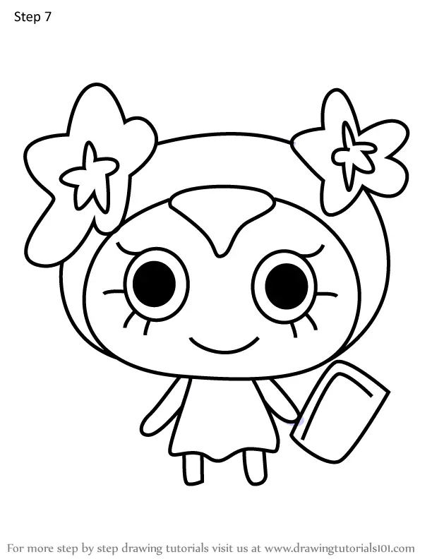 How to Draw Hoshigirltchi from Tamagotchi (Tamagotchi) Step by Step ...