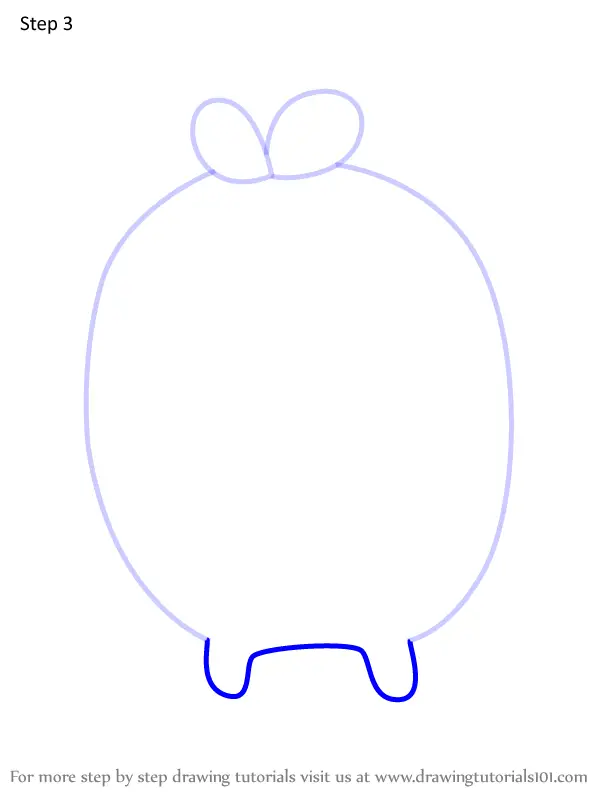 How to Draw Howaitchi from Tamagotchi (Tamagotchi) Step by Step ...