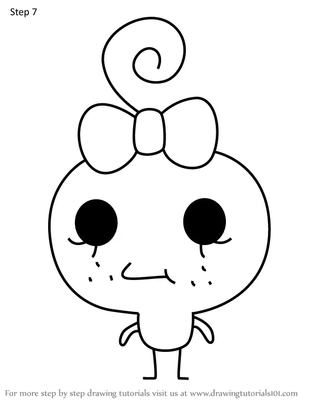 How to Draw Imotchi from Tamagotchi (Tamagotchi) Step by Step ...