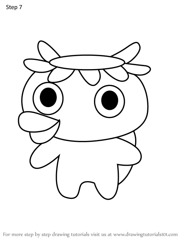 How to Draw Kappatchi from Tamagotchi (Tamagotchi) Step by Step ...