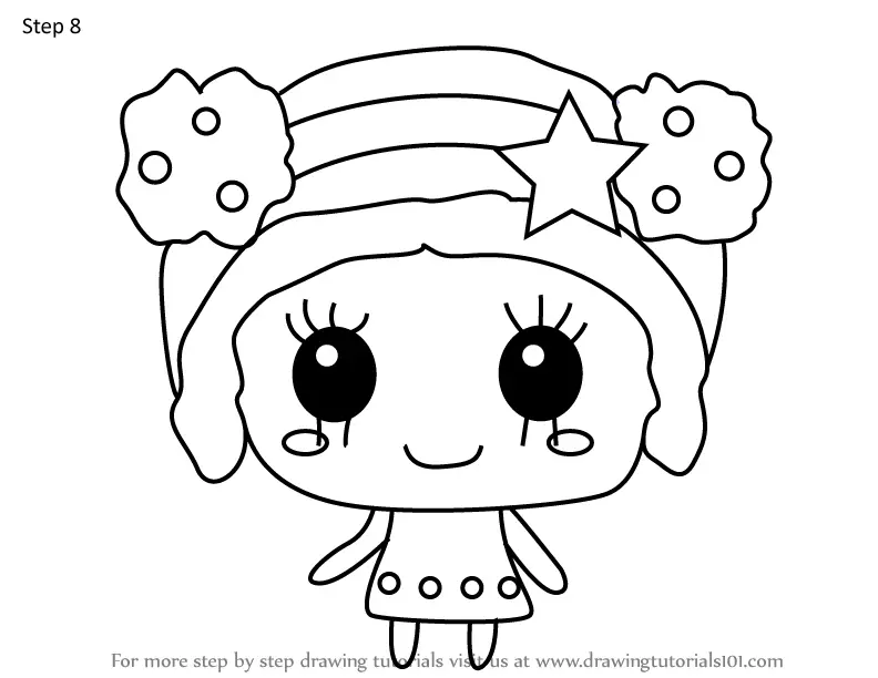 How to Draw Kiraritchi from Tamagotchi (Tamagotchi) Step by Step ...