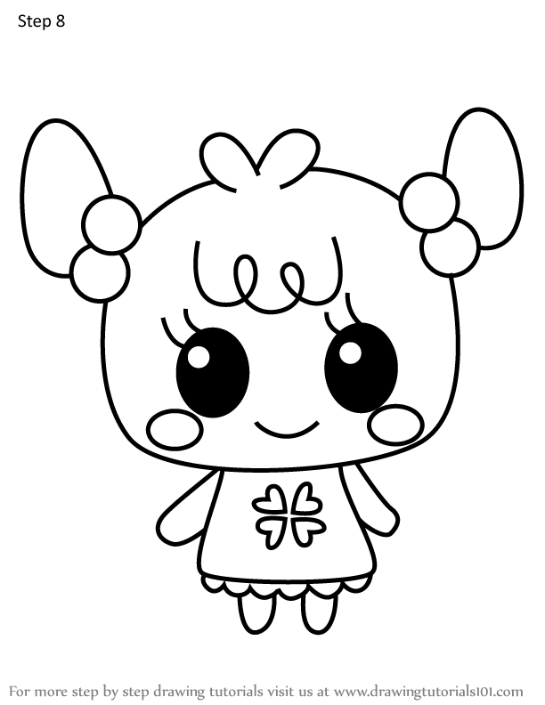 How to Draw Konenetchi from Tamagotchi (Tamagotchi) Step by Step ...