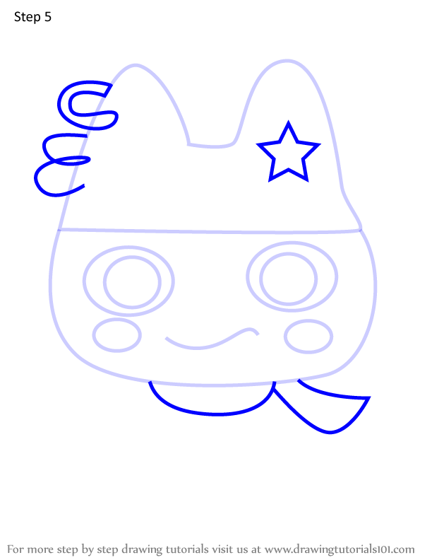 How to Draw KuroMametchi from Tamagotchi (Tamagotchi) Step by Step ...