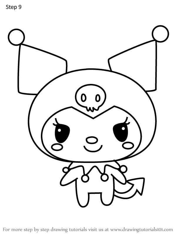 How to Draw Kuromi from Tamagotchi (Tamagotchi) Step by Step ...