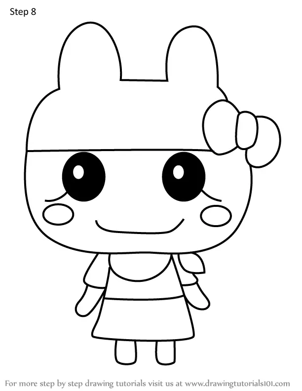 How to Draw Mamametchi from Tamagotchi (Tamagotchi) Step by Step ...