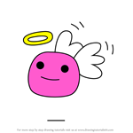 How to Draw Marutchi Angel from Tamagotchi