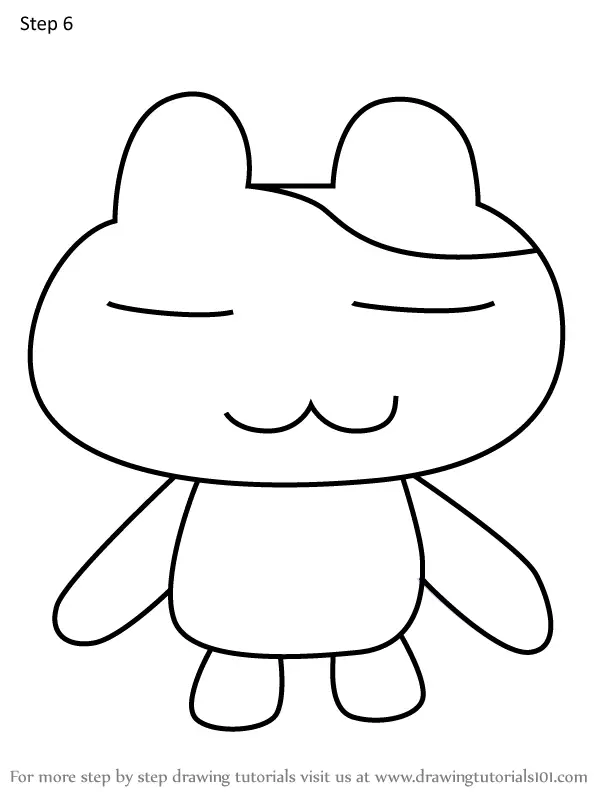 How to Draw Nyatchi from Tamagotchi (Tamagotchi) Step by Step ...