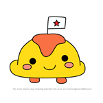How to Draw Omuratchi from Tamagotchi