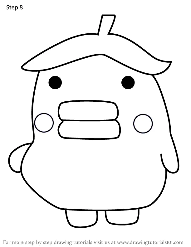 How to Draw PapaPatchi from Tamagotchi (Tamagotchi) Step by Step ...