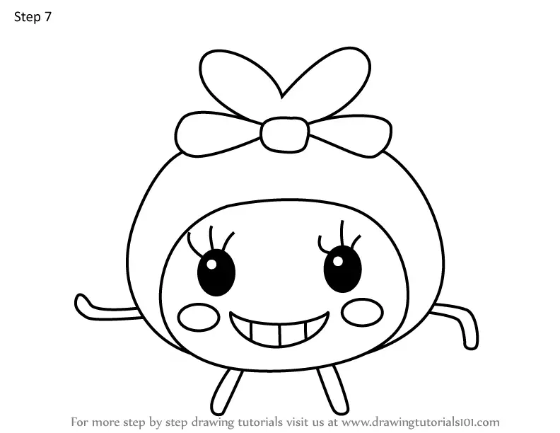 How to Draw Peacetchi from Tamagotchi (Tamagotchi) Step by Step ...