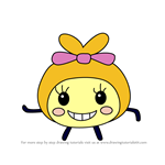 How to Draw Peacetchi from Tamagotchi
