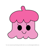 How to Draw Pinkbotchi from Tamagotchi