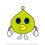 How to Draw Pipospetchi from Tamagotchi