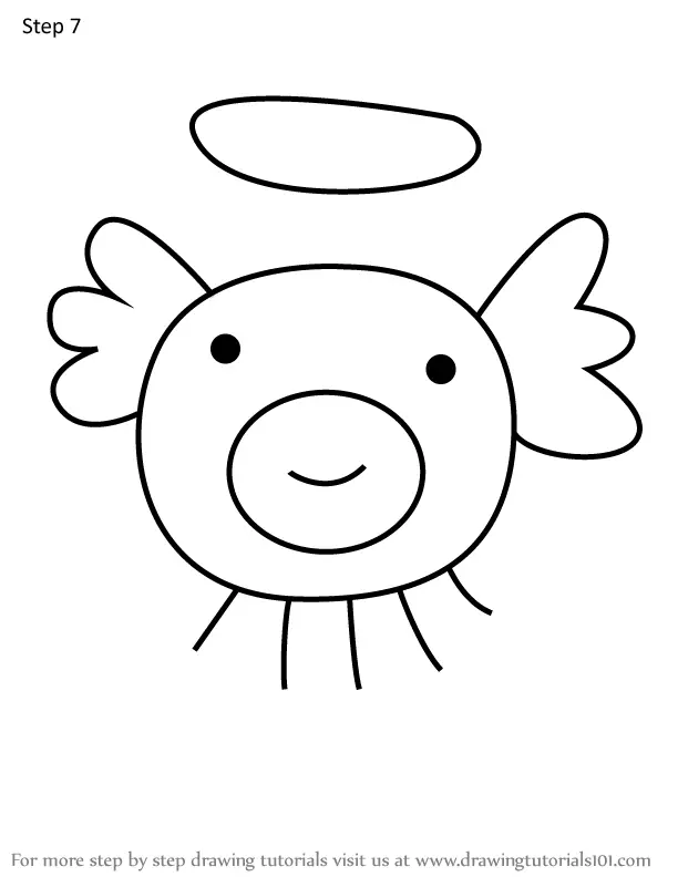 How to Draw Takotchi Angel from Tamagotchi (Tamagotchi) Step by Step ...