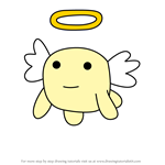 How to Draw Tamatchi Angel from Tamagotchi