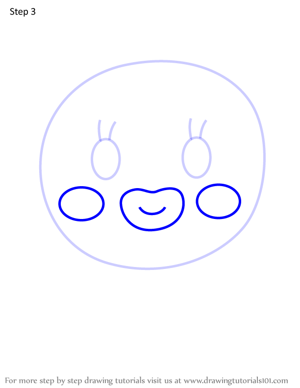 How to Draw TeruTerukotchi from Tamagotchi (Tamagotchi) Step by Step ...