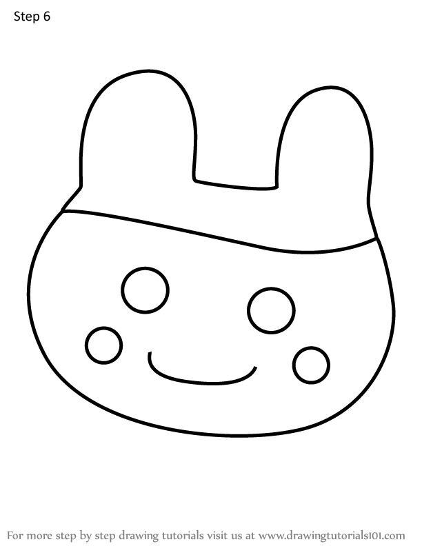 How to Draw Ura Mameotchi from Tamagotchi (Tamagotchi) Step by Step ...