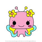 How to Draw Ura Violetchi from Tamagotchi