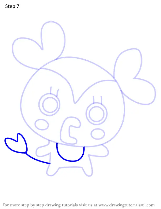 How to Draw Ura Zukyutchi from Tamagotchi (Tamagotchi) Step by Step ...