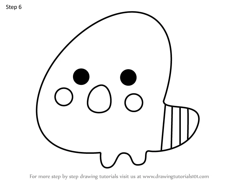 How to Draw Yochiyotchi from Tamagotchi (Tamagotchi) Step by Step ...