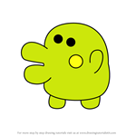 How to Draw Young Kuchipatchi from Tamagotchi