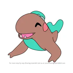 How to Draw Droply from Temtem