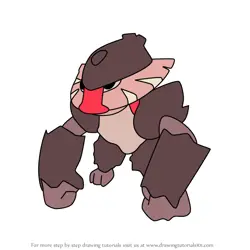 How to Draw Gorong from Temtem