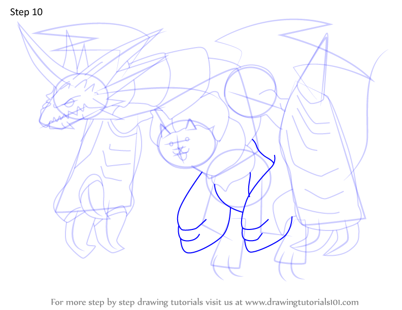 Download Learn How to Draw Bahamut Cat from The Battle Cats (The ...