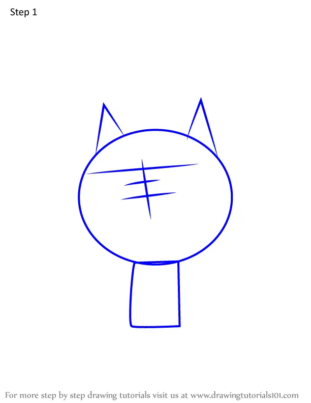 How to Draw Boogie Cat from The Battle Cats (The Battle Cats) Step by