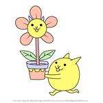 How to Draw Flower Cat from The Battle Cats