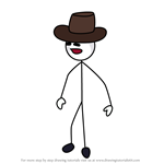 How to Draw Cowboy from The Henry Stickmin
