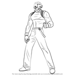 How to Draw Rugal Bernstein from The King of Fighters