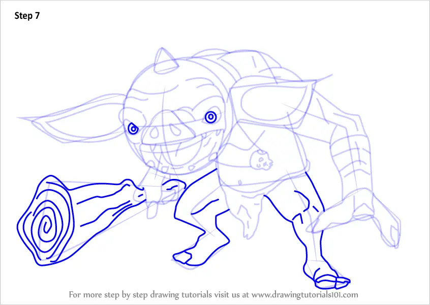 How to Draw Bokoblin from The Legend of Zelda Breath of the Wild (The