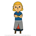 How to Draw Gillian from The Legend of Zelda The Wind Waker