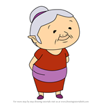How to Draw Grandmother from The Legend of Zelda The Wind Waker