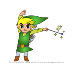 How to Draw Link from The Legend of Zelda The Wind Waker