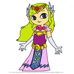 How to Draw Princess Zelda from The Legend of Zelda The Wind Waker
