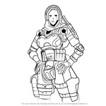 How to Draw Ash from Titanfall 2