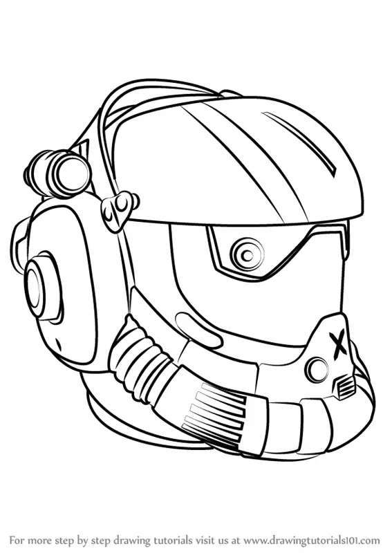 super predator helmet drawing