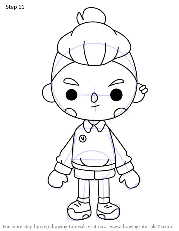 How to Draw Casey from Toca Life World (Toca Life World) Step by Step ...