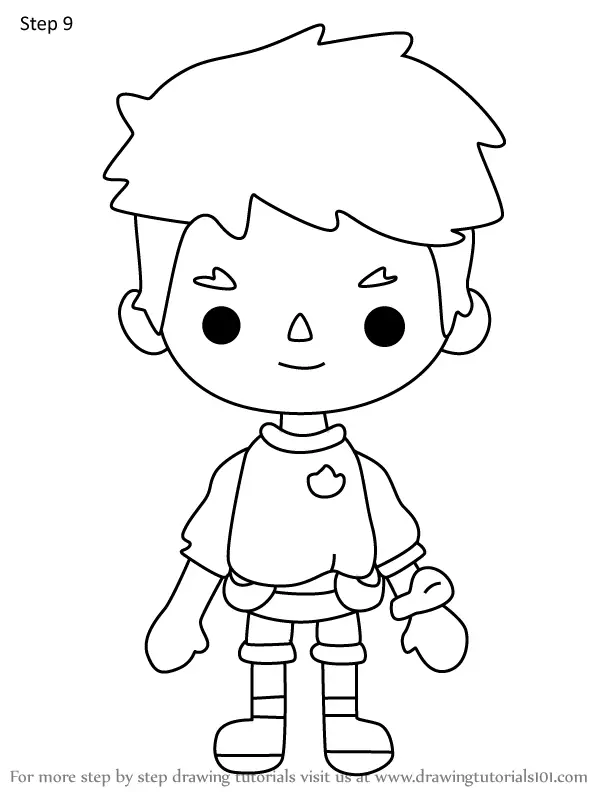 How to Draw Hiroki from Toca Life World (Toca Life World) Step by Step ...