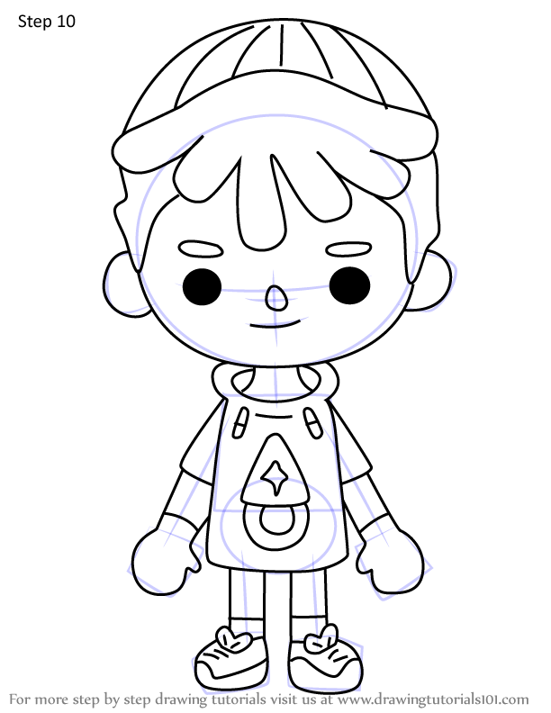 How to Draw Leon from Toca Life World (Toca Life World) Step by Step ...