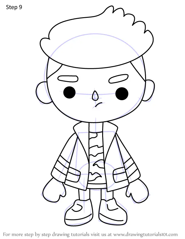 How to Draw Theo from Toca Life World (Toca Life World) Step by Step ...