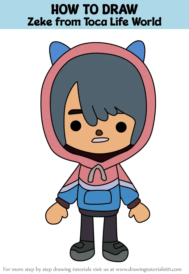 How to Draw Zeke from Toca Life World (Toca Life World) Step by Step ...