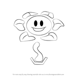 How to Draw Flowey from Undertale
