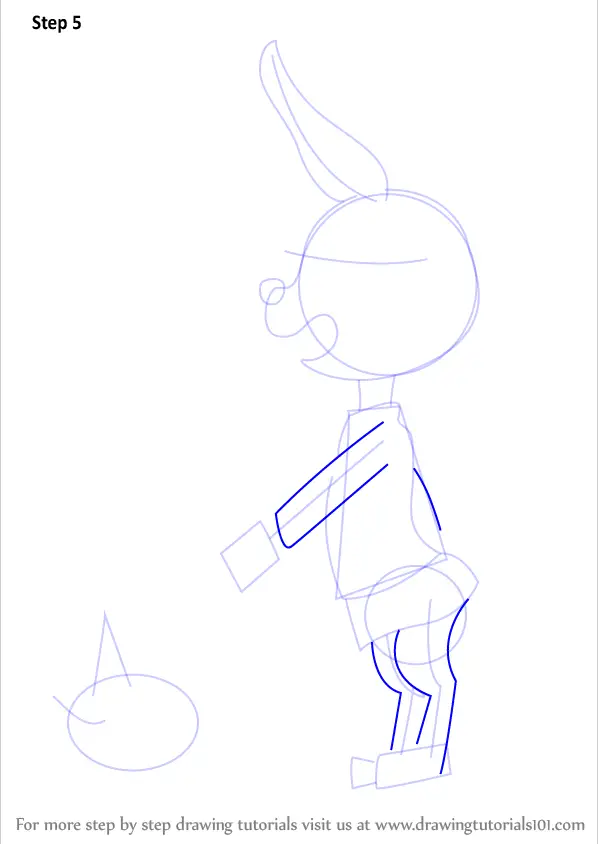 How to Draw Rabbit Girl from Undertale (Undertale) Step by Step ...