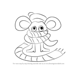 How to Draw Scarved Mouse from Undertale