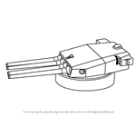 How to Draw a Turret Gun