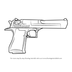 How to Draw IMI Desert Eagle