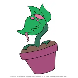 How to Draw Iscream’s Plant from Chikn Nuggit